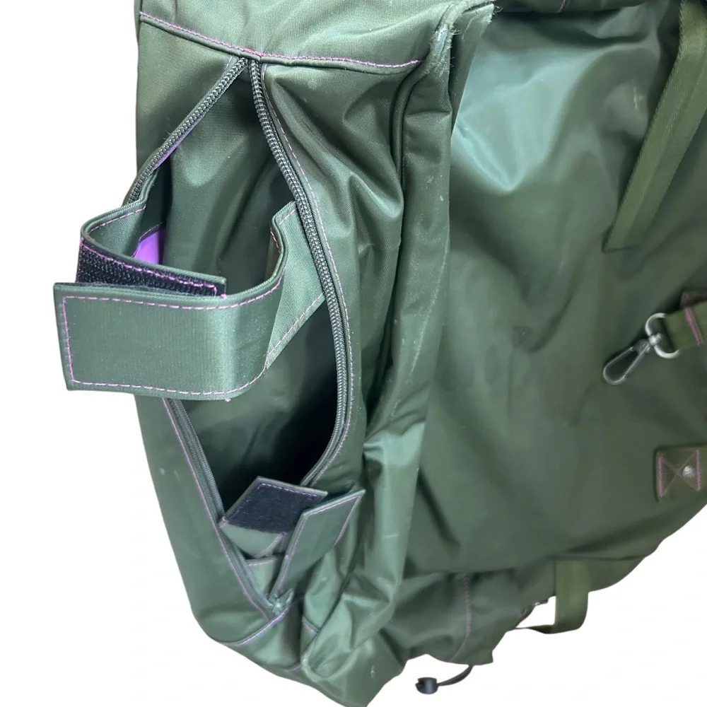 Athleta large travel duffle carry-on bag handles shoulder strap suitcase attach - Picture 5 of 16